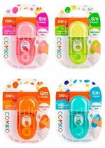Корректор-лента  5 мм х 6 м EH350 в блистере (1478882) Deli {Китай}