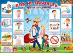 Плакат &quot;Как не заболеть во время эпидемии&quot;