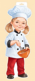 Вырубной плакат &quot;Девочка-повар&quot;