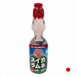 Ramune Watermelon 200ml - Взрывающаяся газировка Рамунэ Арбуз