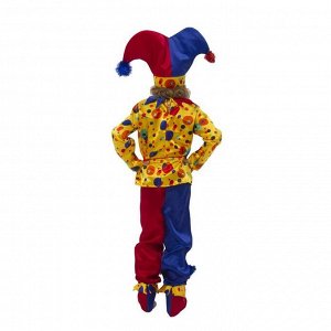 Карнавальный костюм «Петрушка», текстиль, р. 36, рост 146 см
