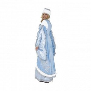 Карнавальный костюм «Снегурочка Царская», платье, шапка, р. 44, рост 164 см