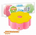 Губки для посуды ХОЗЯЮШКА Мила РОМАШКА, 3 шт