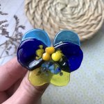Брошь &quot;Анютины глазки&quot;