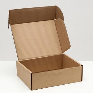 Коробка-шкатулка, бурая, 27 х 21 х 9 см