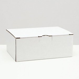 Коробка-пенал, белая, 26 х 19 х 10 см