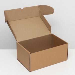 Коробка самосборная "Почтовая", бурая, 40 х 27 х 18 см