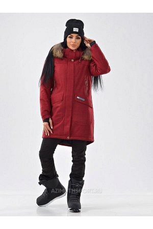 Женская куртка-парка Azimuth B 21802_97 Бордовый