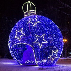 Светодиодная конструкция Новогодний Шар Звездный 4 м синий (GREEN TREES)