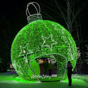 Светодиодная конструкция Новогодний Шар Звездный 4 м зеленый (GREEN TREES)
