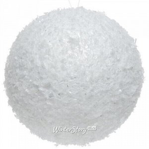 Набор елочных шаров Снежки Shiny 10 см, 2 шт (Kaemingk)