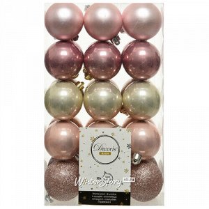 Коллекция пластиковых шаров Gracy - Розовые Облака 6 см, 30 шт (Kaemingk)