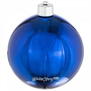 Пластиковый шар 30 см синий глянцевый, Winter Decoration (Winter Decoration)