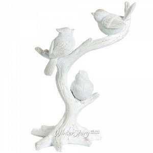 Декоративная статуэтка Птички в зимнем лесу 28 см (Goodwill)