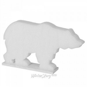 Декоративная фигура с подсветкой Полярный Медведь 33*19 см 3 холодных белых LED лампы, на батарейках (Koopman)