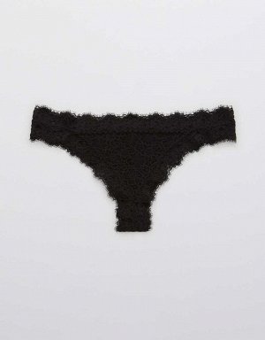 Aerie Eyelash Lace Thong Underwear