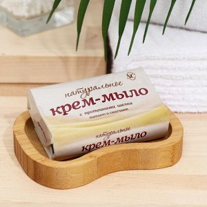 Натуральное крем-мыло "Невская косметика", "Протеины шёлка", 90 г