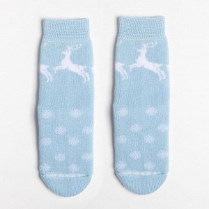 Носки детские махровые, цвет голубой, размер 10