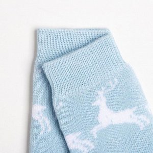 Носки детские махровые, цвет голубой, размер 10