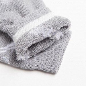 Носки детские махровые, цвет серый, размер 14