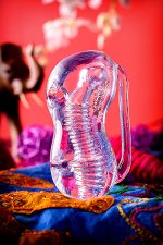 МАСТУРБАТОР НЕРЕАЛИСТИЧНЫЙ LINGAM , TPE, ПРОЗРАЧНЫЙ, 14 СМ