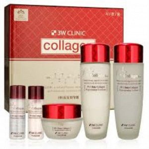 3W Clinic Collagen Skin Care 3 Items Set Набор для лица с коллагеном, 150 150 55 г