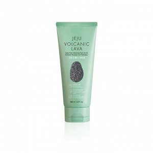 The Face Shop Jeju Volcanic Lava Deep Pore Cleansing Foam Scrub Пенка-скраб для умывания с вулканическим пеплом, 140мл