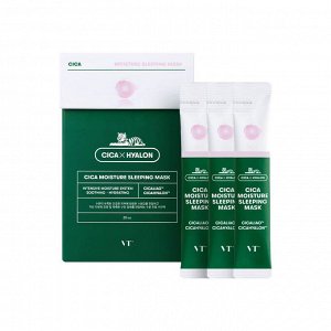 VT Cosmetics Cica Moisture Sleeping Mask Ночная увлажняющая маска с центеллой, 4мл*1шт