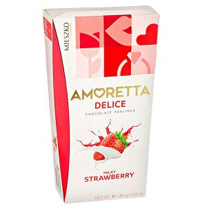 конфеты MIESZKO AMORETTA DELICE Strawberry 185 г 1 уп.х 12 шт.