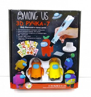 3D Ручка - 7 Among Us c фигурками