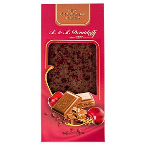 шоколад A&A Demidoff Молочный с вишней 80 г 1/10
