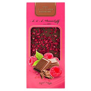 шоколад A&A Demidoff Молочный с малиной 80 г 1/10