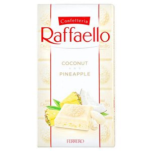 Шоколад RAFFAELLO Coconut&Pineapple 90 г 1уп.х 8 шт.