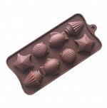Форма для заливки шоколада, конфет, карамели, мармелада или льда.