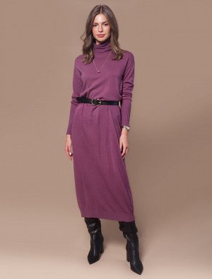 Платье вязаное женское лиловый (D32.074)