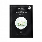 JMsolution Active Jasmin Tone-Up Mask - Тканевая маска с экстрактом жасмина для выравнивания тона, 1 шт