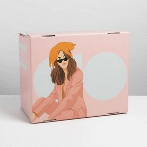 Коробка складная «Girl», 31,2 х 25,6 х 16,1 см