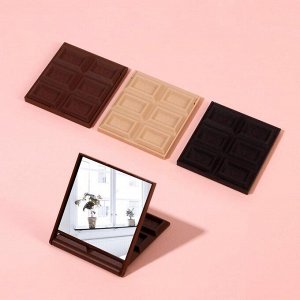 Зеркало складное «Шоколадное чудо», 7,5 x 8,5 см, цвет МИКС