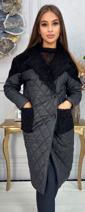 Пальто Ткань хлофайбер+барашка