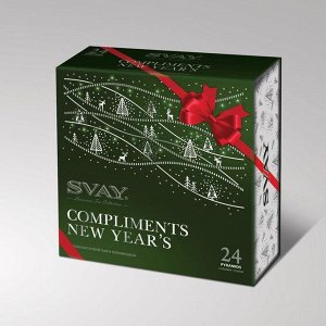 Чай Svay Compliments «New Year», ассорти, 24 пирамидки