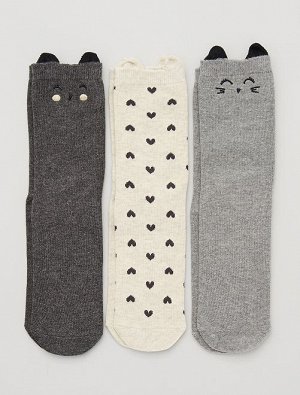 3 пары носков 'кошка'