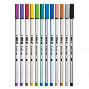 Фломастеры -кисти Stabilo Pen 68 brush 12 цветов, Р568/12-21...