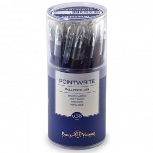 Ручка шариковая неавтомат Pointwrite Original 0,38 мм, 3 цв, синя...