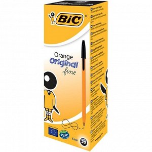 Ручка шариковая неавтоматическая BIC Orange черный 0,3 мм Франция...