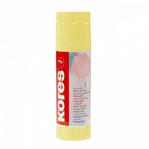 Клей-карандаш 40г Kores Pastel ассорти:розовый, желтый, фиолетовы...