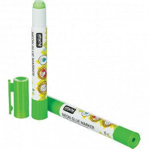 Клей-маркер Attache Selection 6г в форме ручки неоновые цвета...