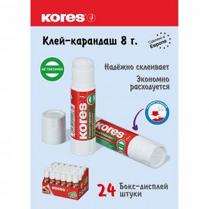 Клей-карандаш 8г KORES 12083