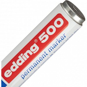 Маркер перманентный EDDING E-500/3 синий 2-7мм скошенный наконечн...