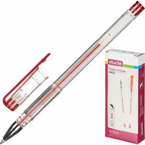 Ручка гелевая неавтоматическая Attache красный стерж., 0,5мм, без...