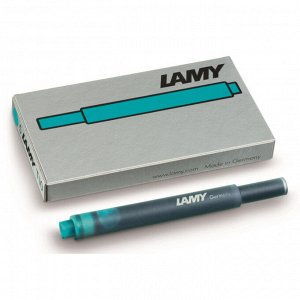 Чернила в патронах LAMY T10, Бирюзовый, 5 шт./уп 1602741...